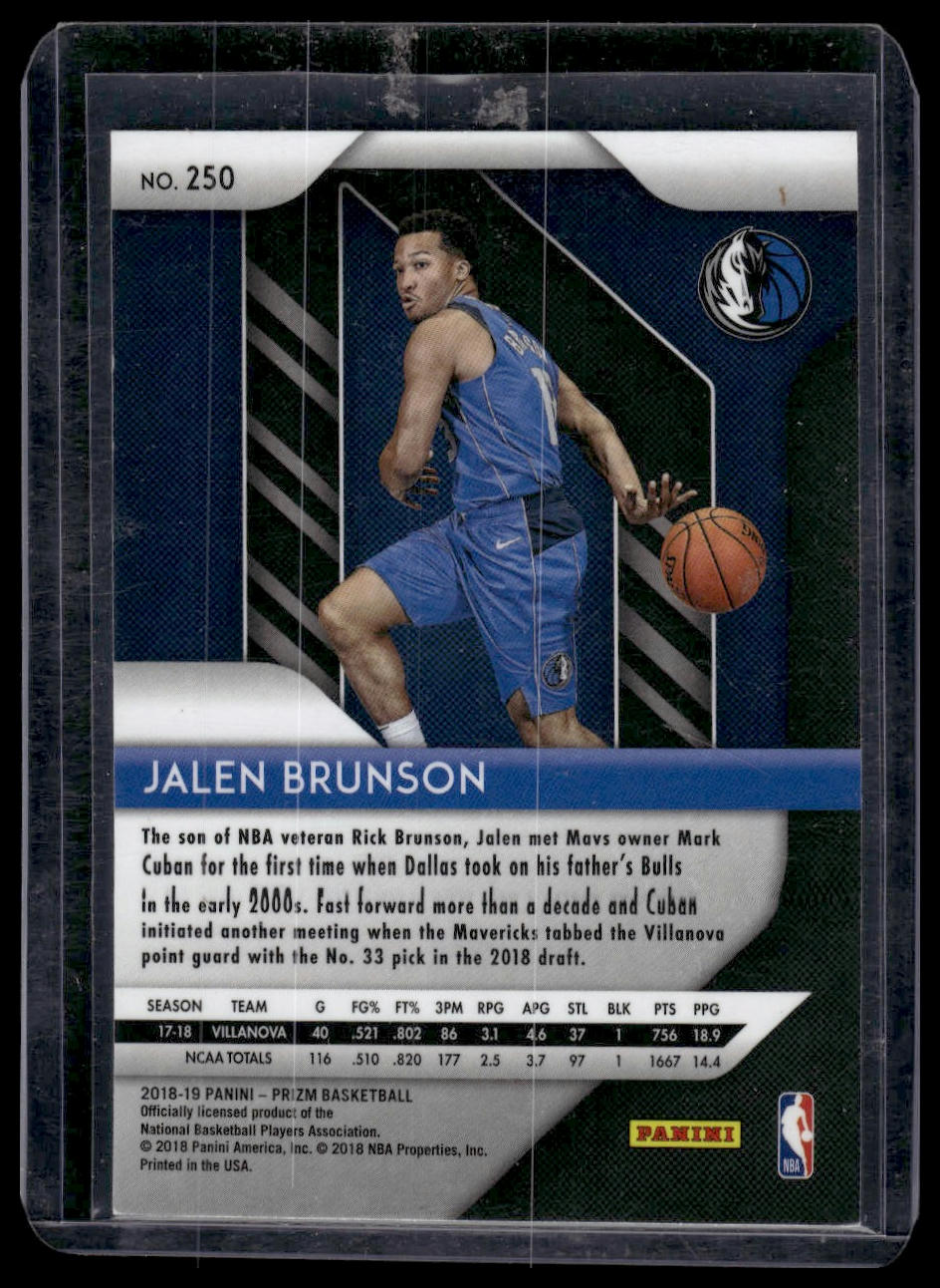 2018-19 Panini Prizm #250 Jalen Brunson