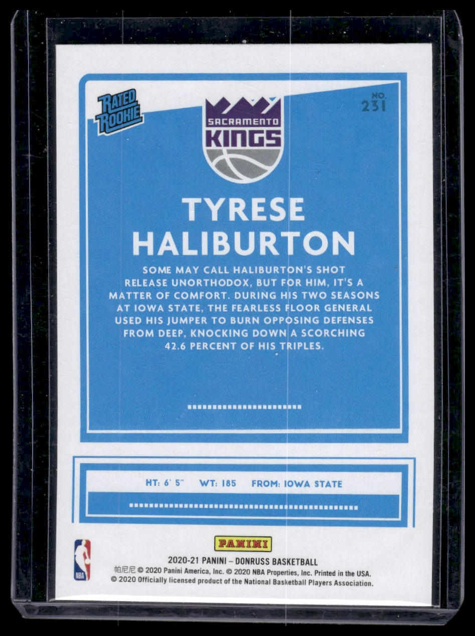2020-21 Donruss #231 Tyrese Haliburton
