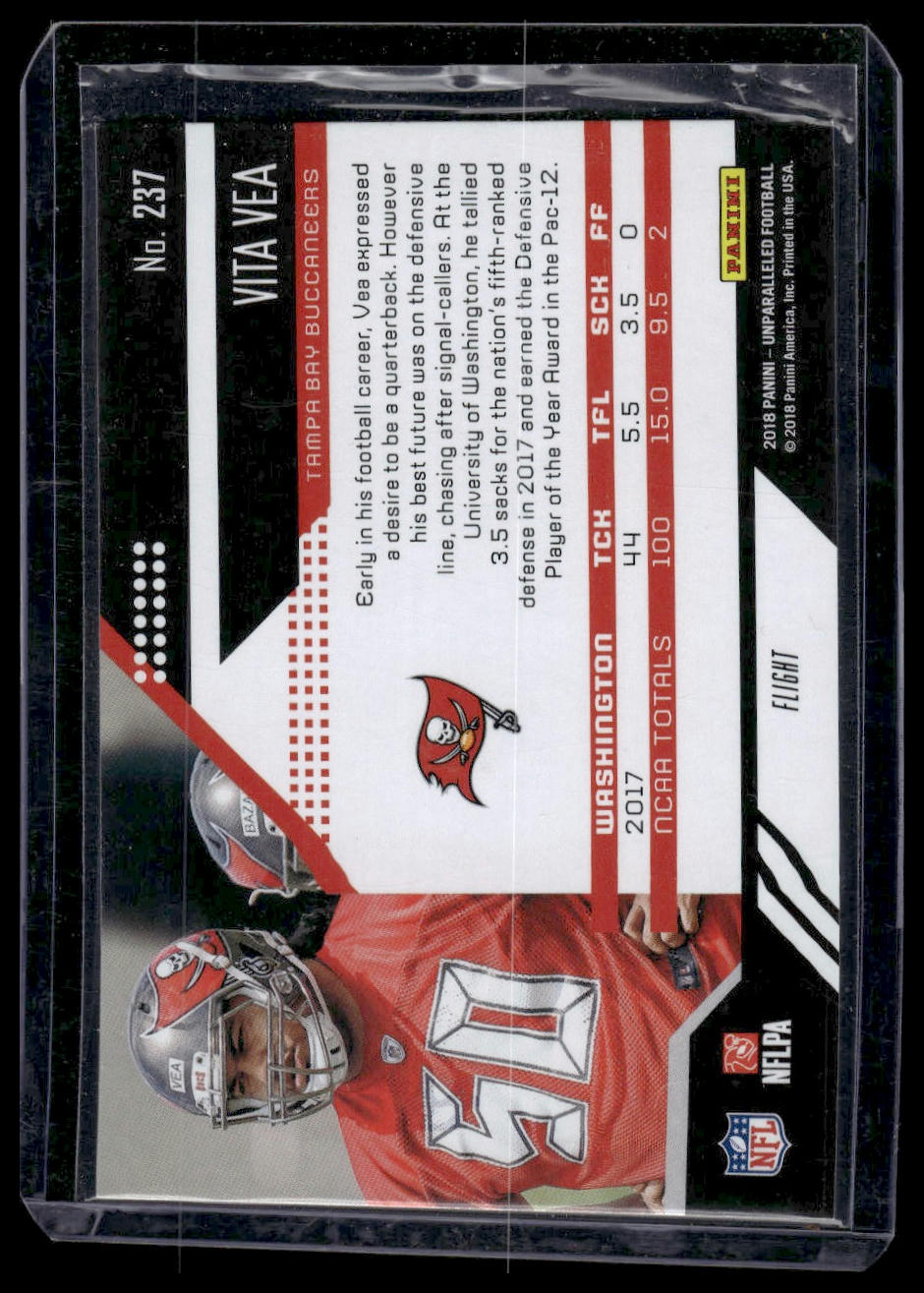 2018 Panini Unparalleled #237 Vita Vea Flight