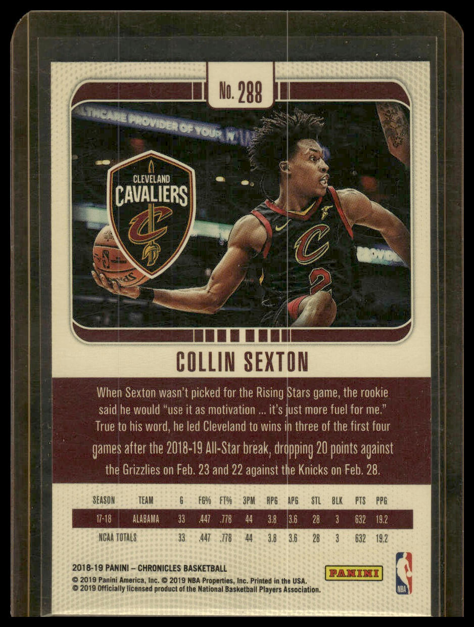 2018-19 Panini Chronicles #288 Collin Sexton