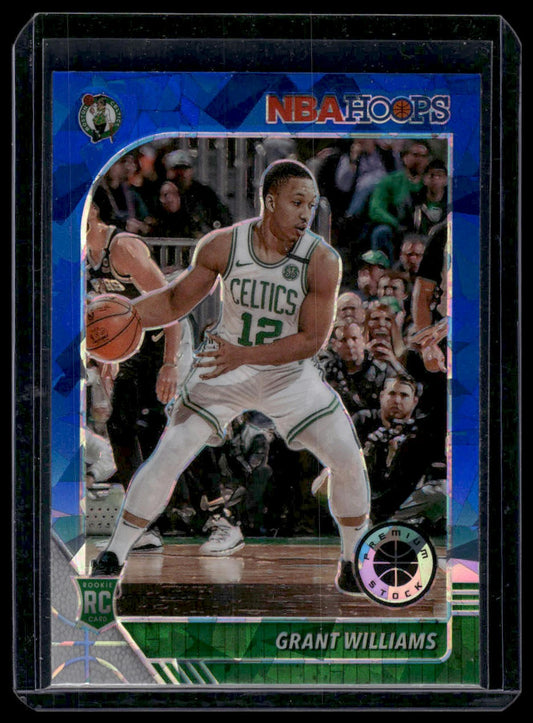 2019-20 Hoops Premium Stock #218 Grant Williams Prizms Blue Cracked Ice