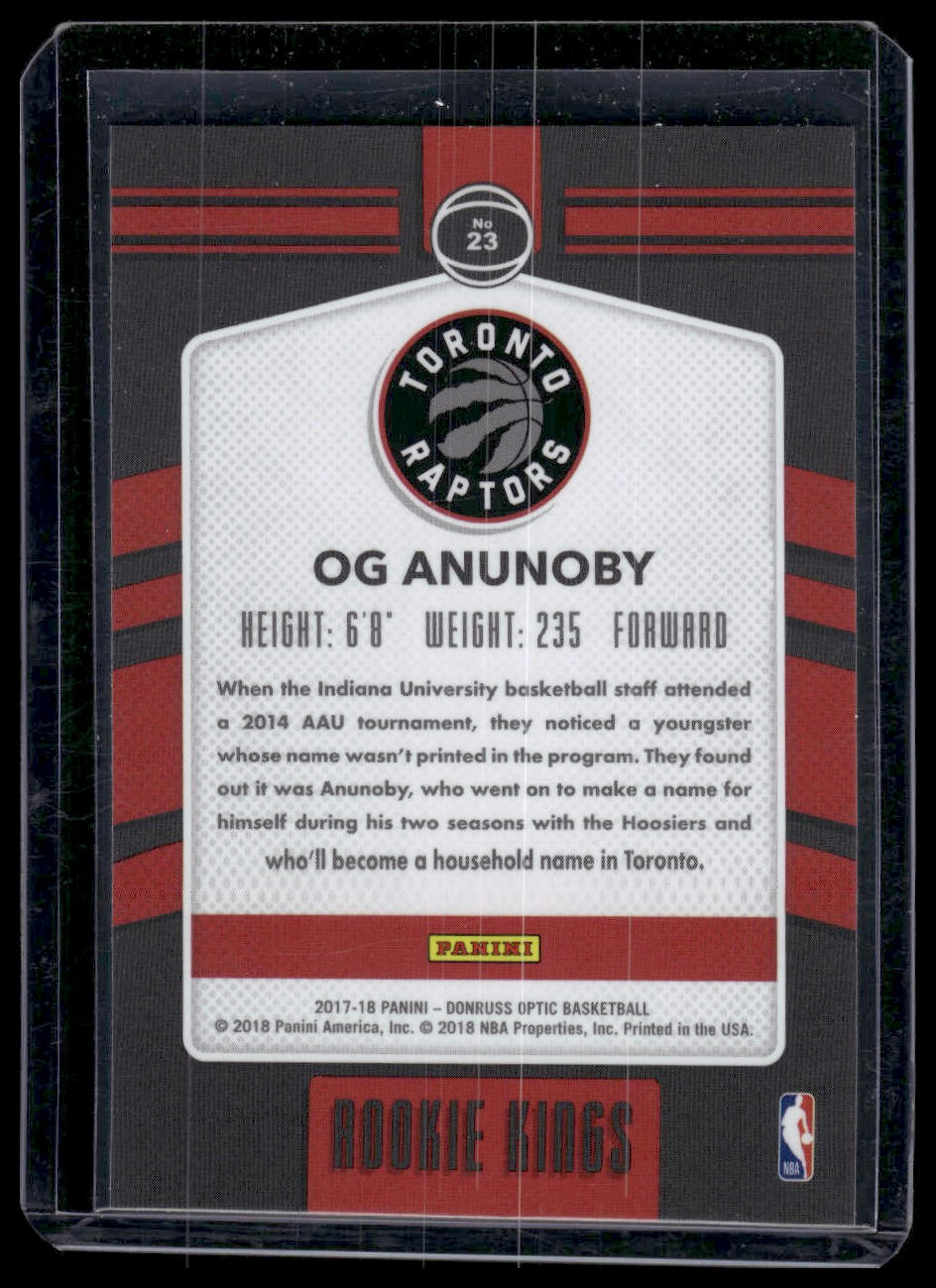 2017-18 Donruss Optic #23 OG Anunoby Rookie Kings