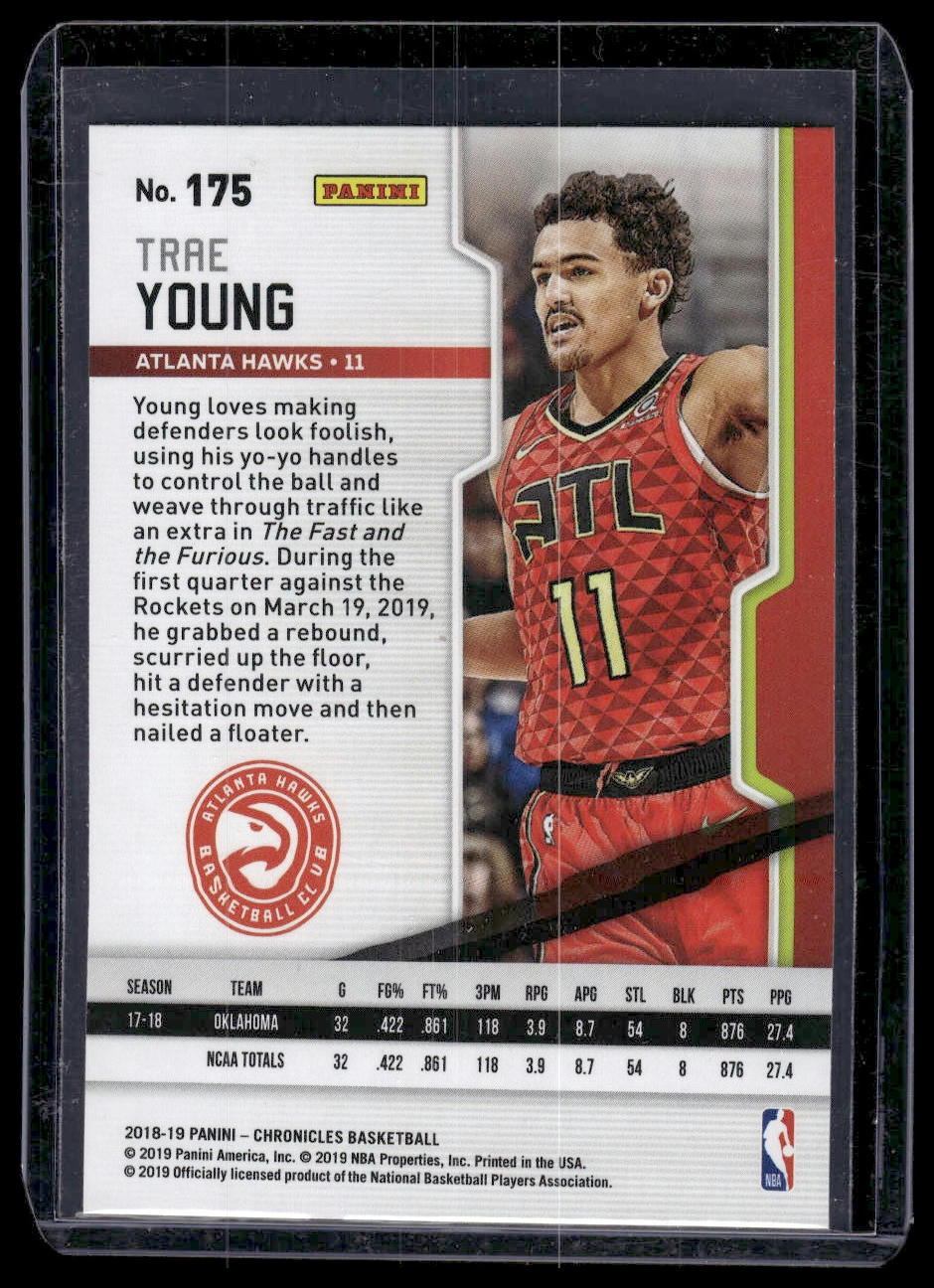 2018-19 Panini Chronicles #175 Trae Young Pink