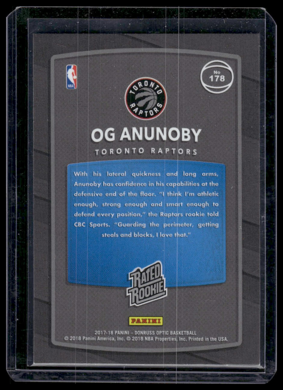 2017-18 Donruss Optic #178 OG Anunoby