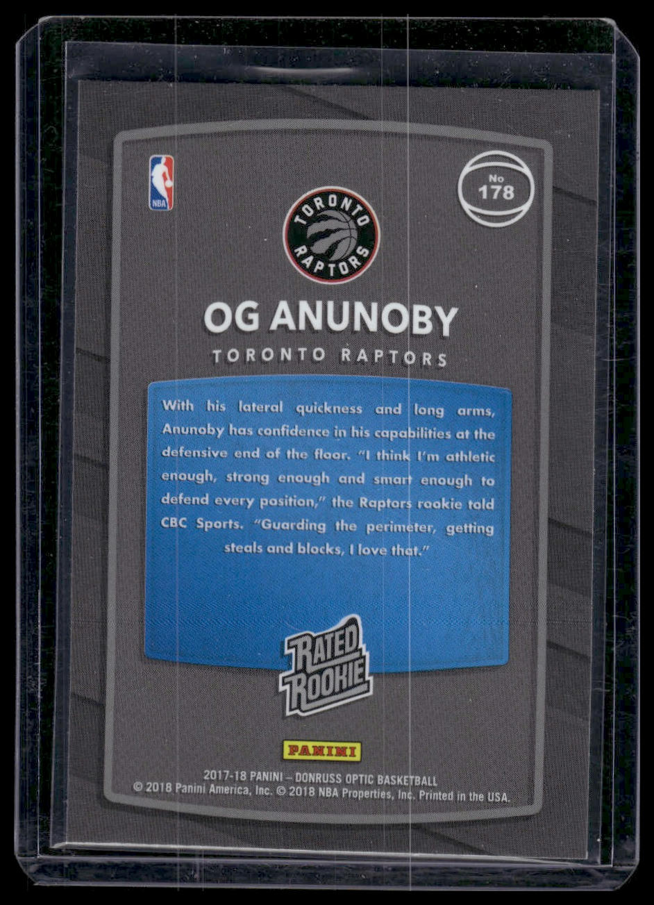 2017-18 Donruss Optic #178 OG Anunoby