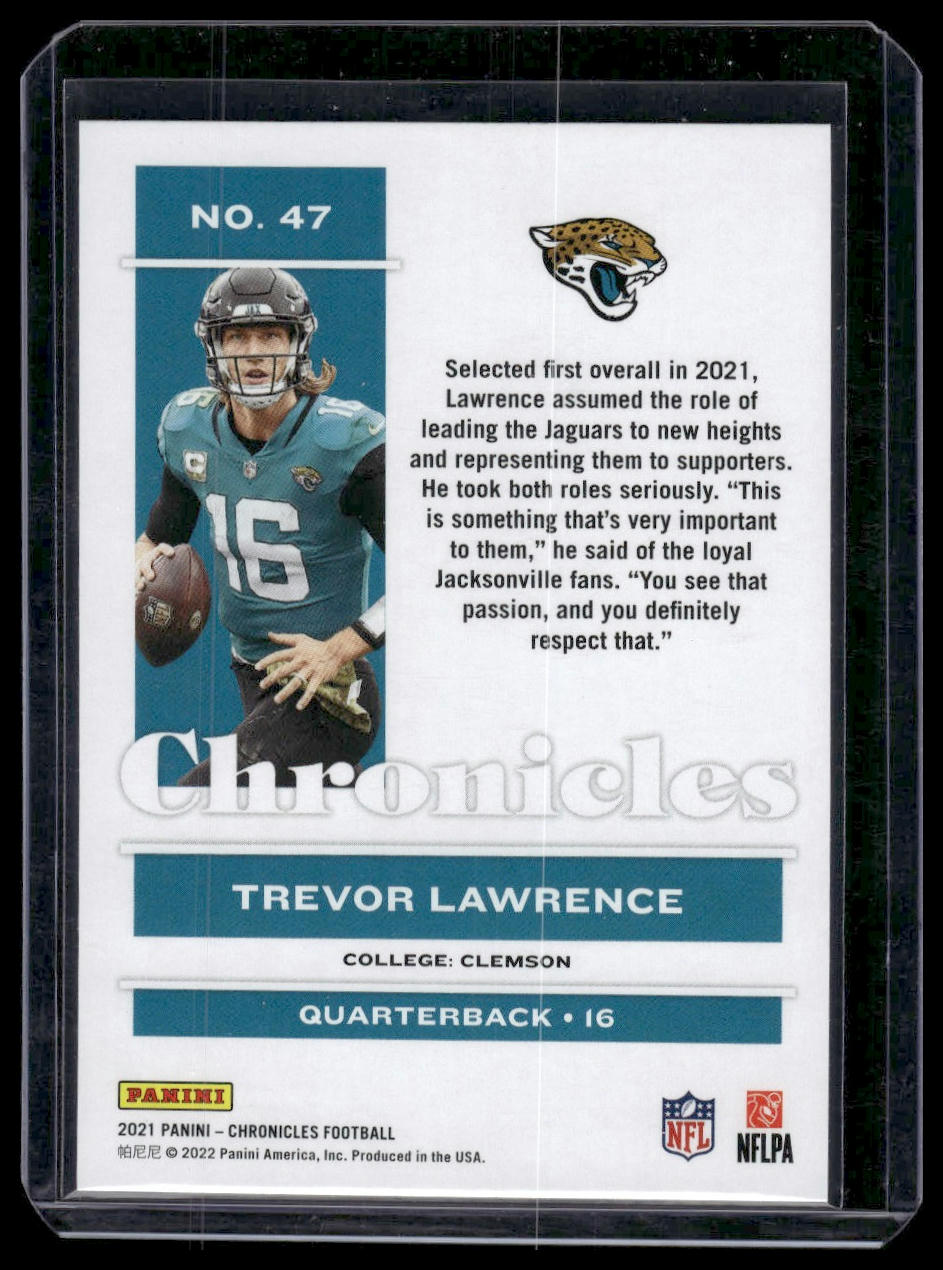 2021 Panini Chronicles #47 Trevor Lawrence Bronze