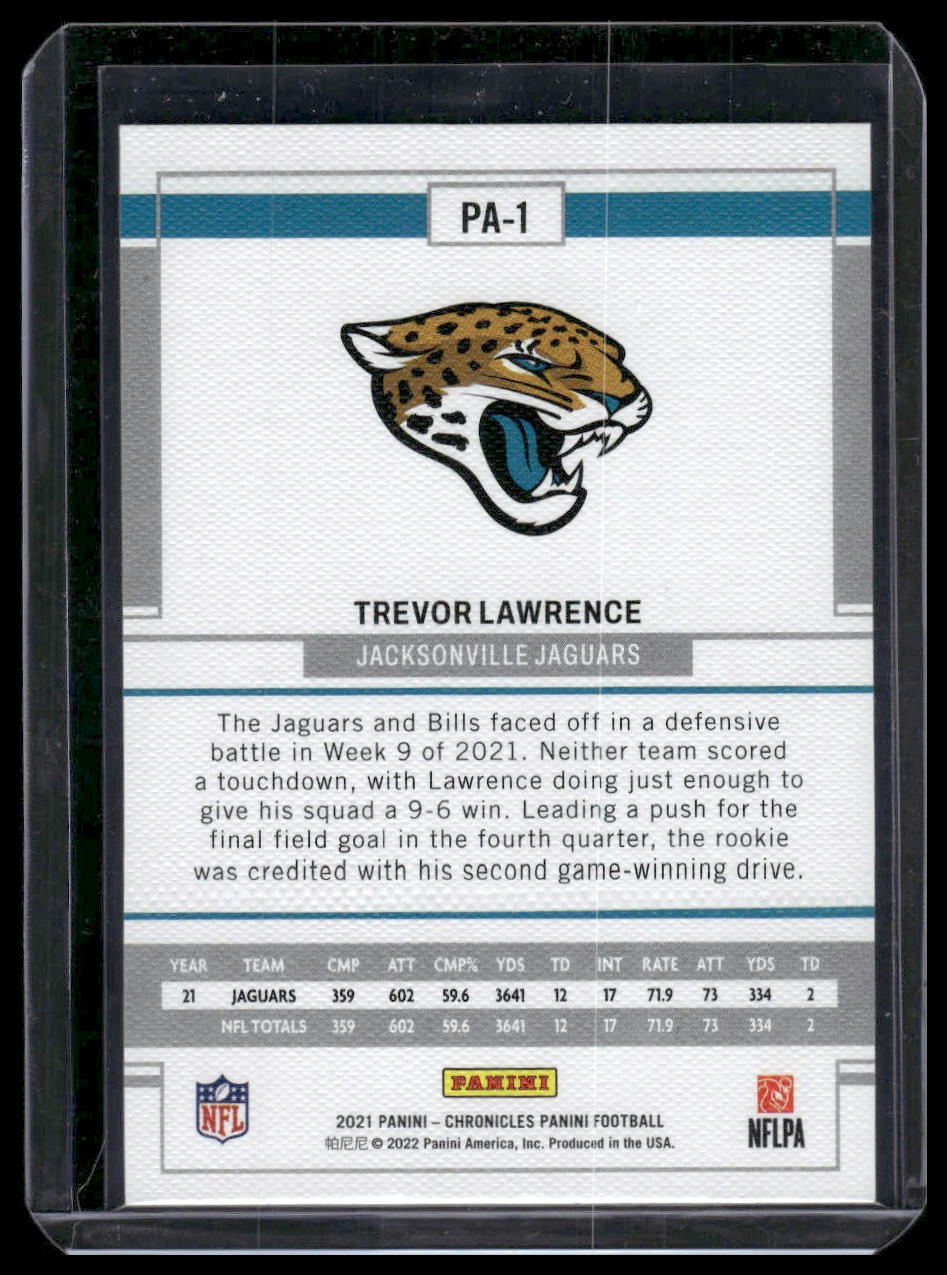 2021 Panini Chronicles #PA-1 Trevor Lawrence Panini