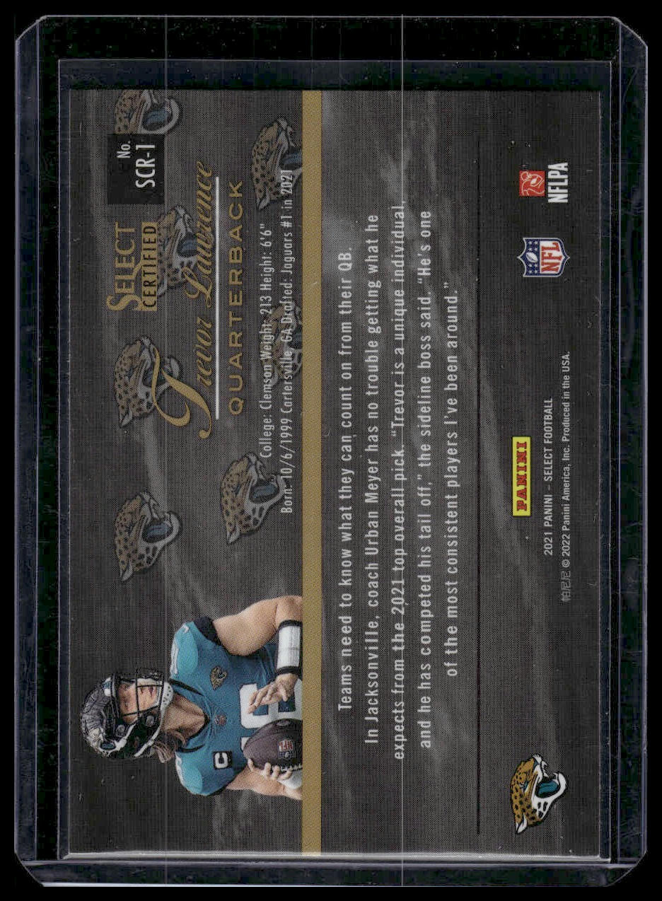 2021 Panini Select #SCR-1 Trevor Lawrence Select Certified Rookies