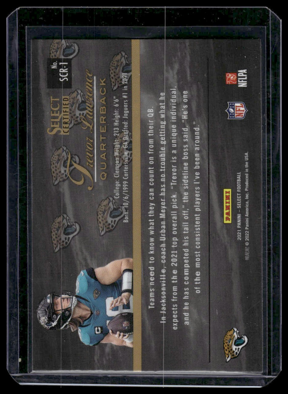 2021 Panini Select #SCR-1 Trevor Lawrence Select Certified Rookies