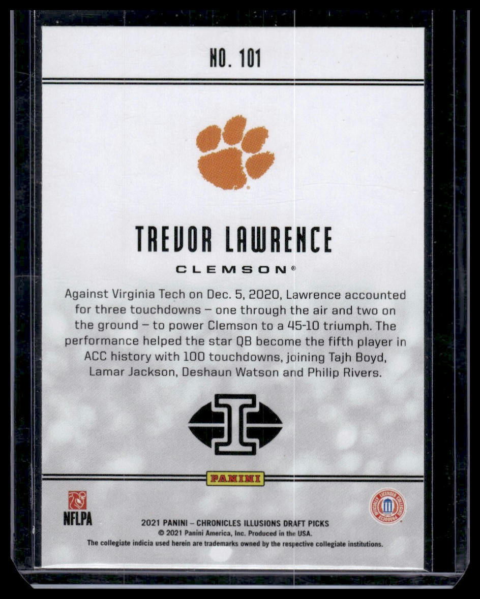 2021 Panini Chronicles Draft Picks #101 Trevor Lawrence Green