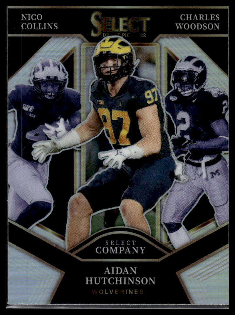 2022 Select Draft #SC-UM Hutchinson/Woodson/Collins Select Company Silver Prizm