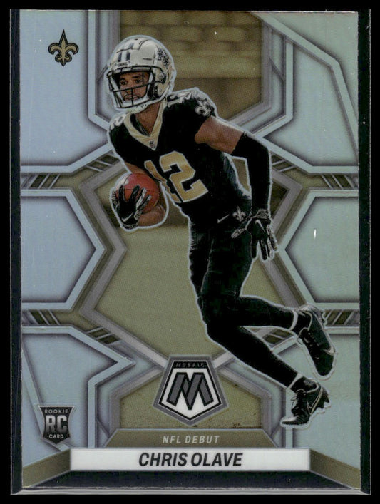 2022 Panini Mosaic #277 Chris Olave Silver