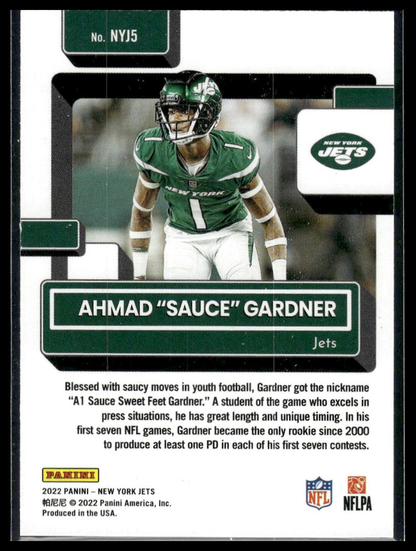 2022 Donruss #328 Ahmad "Sauce" Gardner