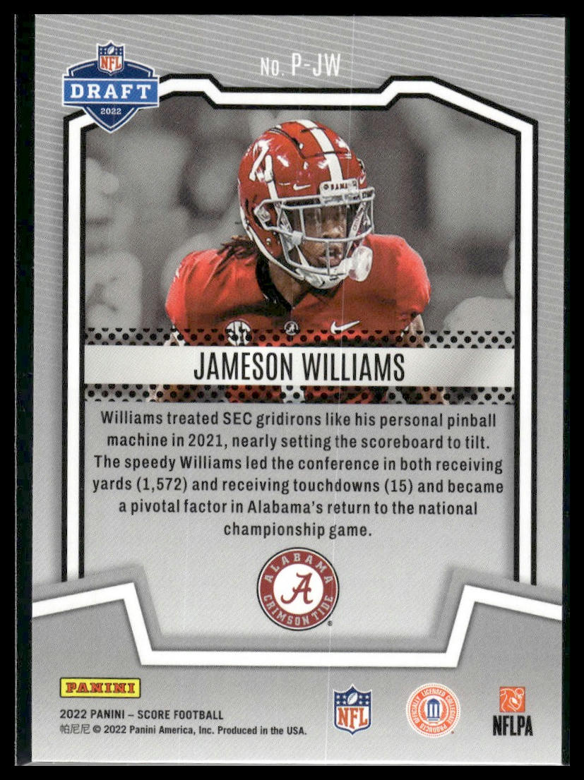 2022 Score #P-JW Jameson Williams PROtential