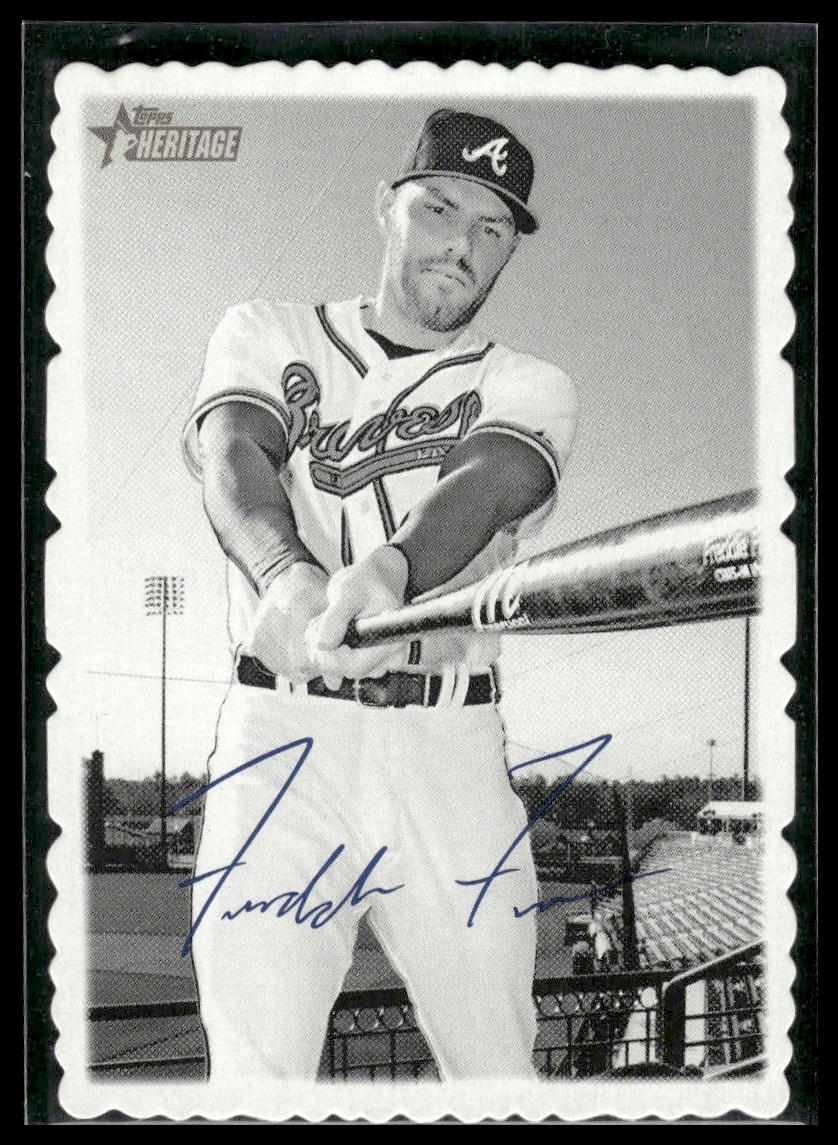 2018 Topps Heritage #8 Freddie Freeman 1969 Topps Deckle High Number