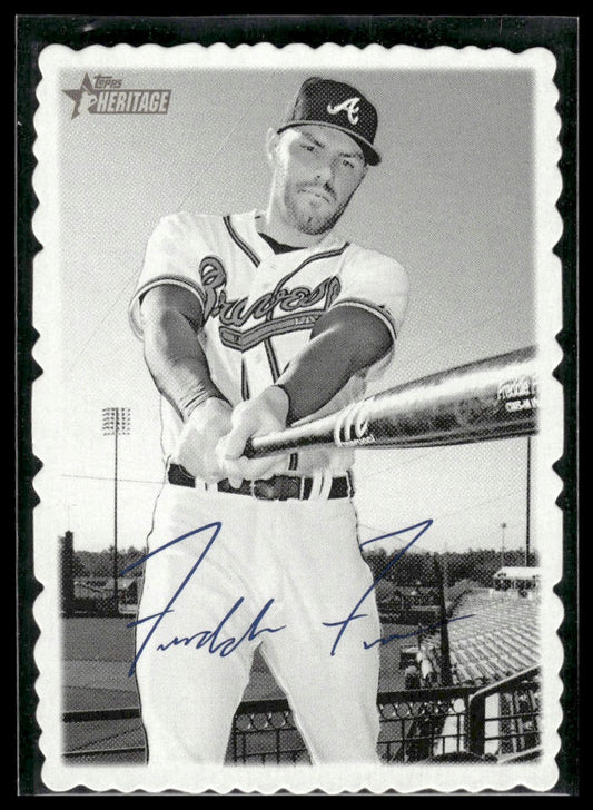 2018 Topps Heritage #8 Freddie Freeman 1969 Topps Deckle High Number