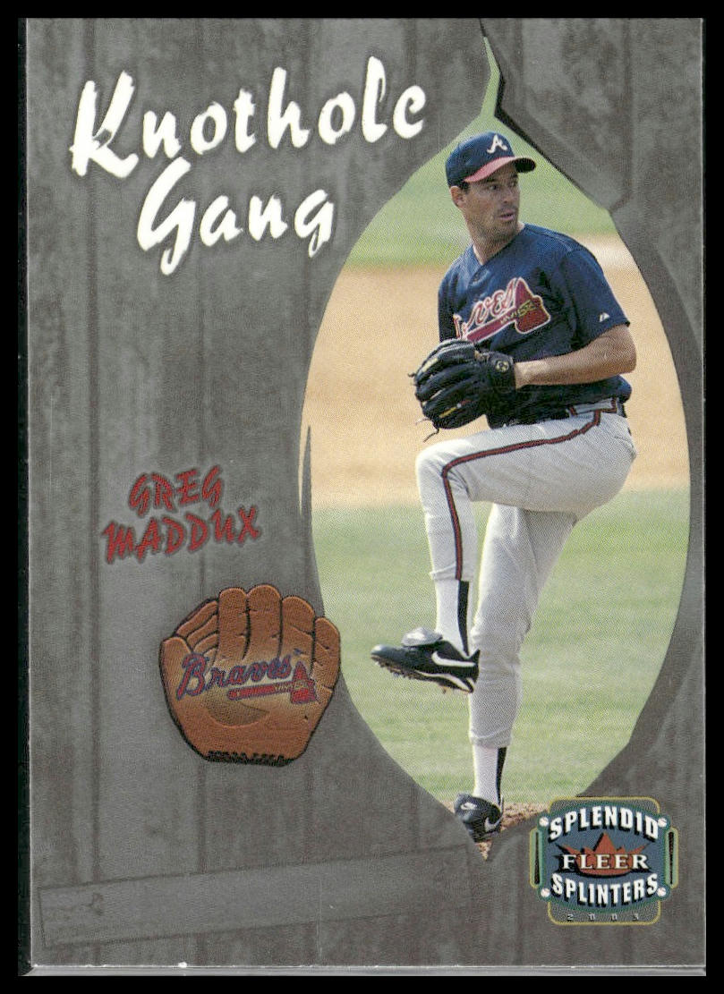 2003 Fleer Splendid Splinters #8KG Greg Maddux Knothole Gang