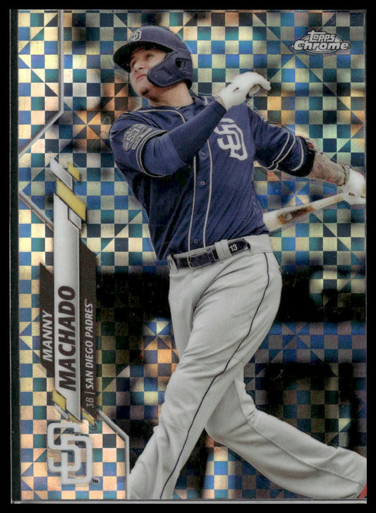 2020 Topps Chrome #76 Manny Machado X-Fractor Refractor