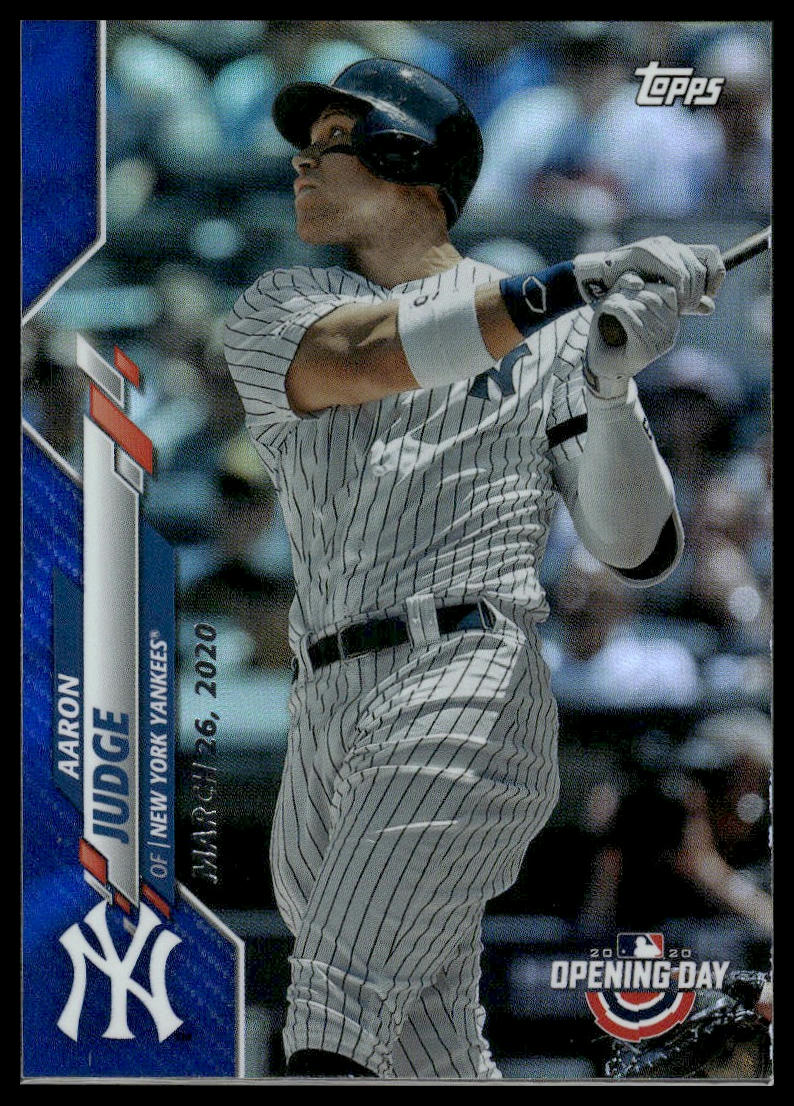2020 Topps Opening Day #31 Aaron Judge Opening Day Edition Blue Foil