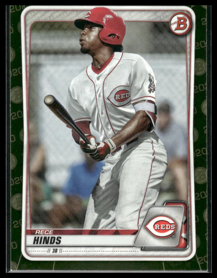 2020 Bowman #BP-41 Rece Hinds Prospects Camo