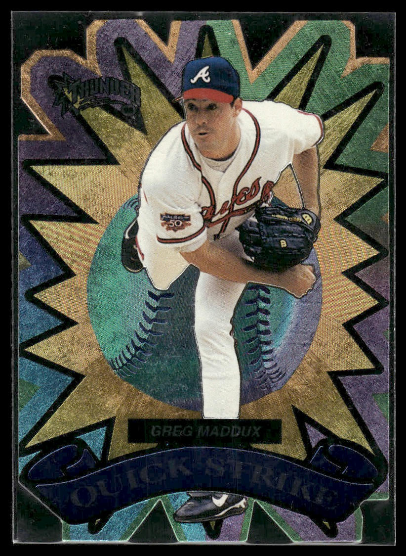 1998 Circa Thunder #6 QS Greg Maddux Quick Strike