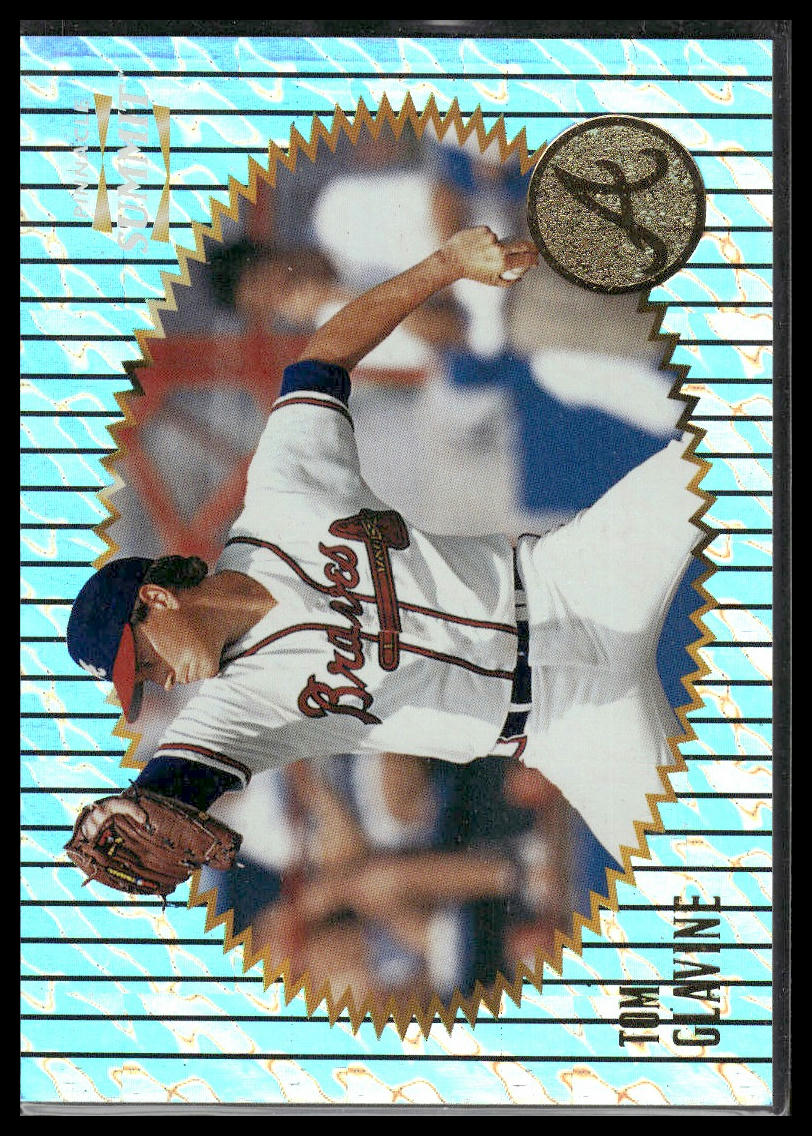 1996 Summit #106 Tom Glavine Silver Foilboard