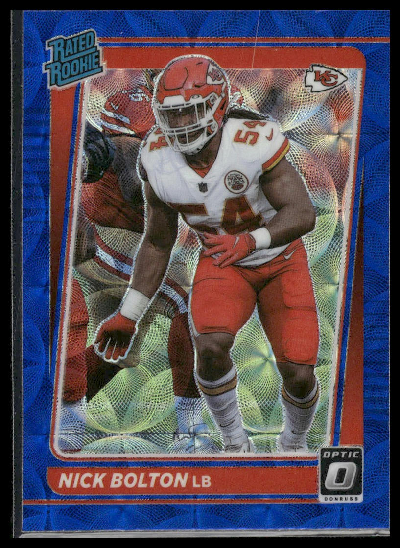 2021 Donruss Optic #275 Nick Bolton Blue Scope