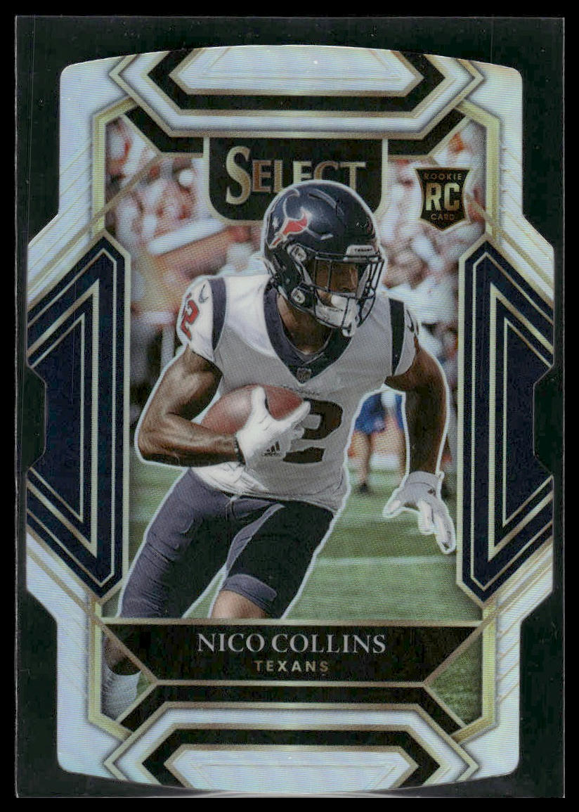 2021 Panini Select #269 Nico Collins Silver Prizm Die Cut