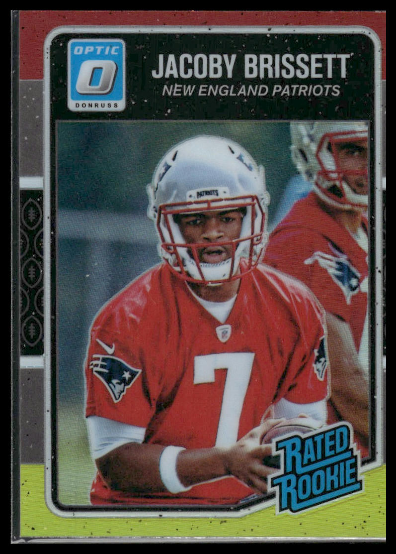 2016 Donruss Optic #170 Jacoby Brissett Red and Yellow