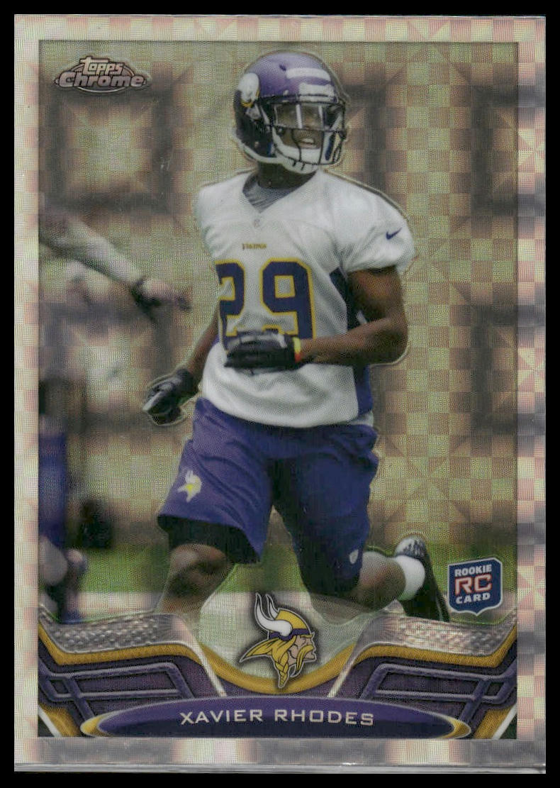 2013 Topps Chrome #119 Xavier Rhodes Xfractors