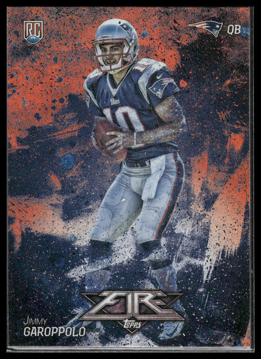 2014 Topps Fire #115 Jimmy Garoppolo Flame Foil