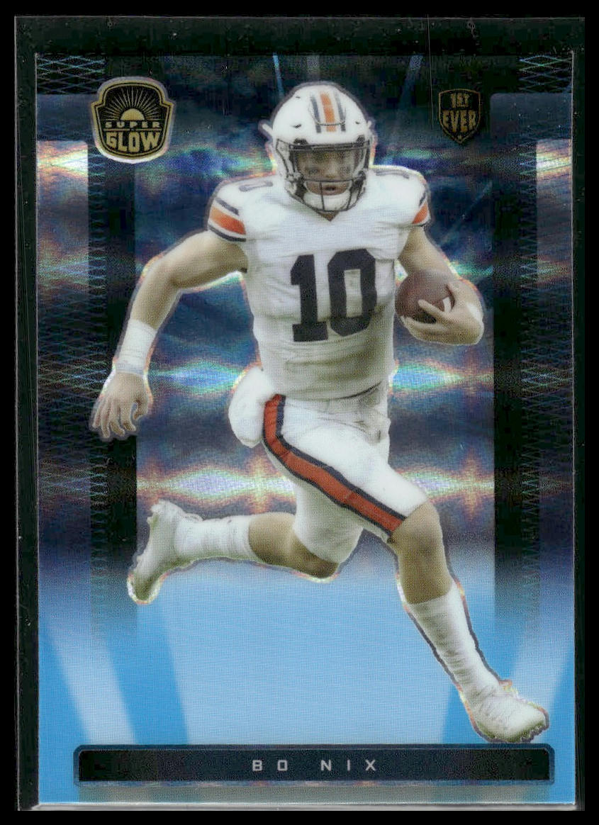 2021 Super Glow Sports #26 Bo Nix Blue Foil