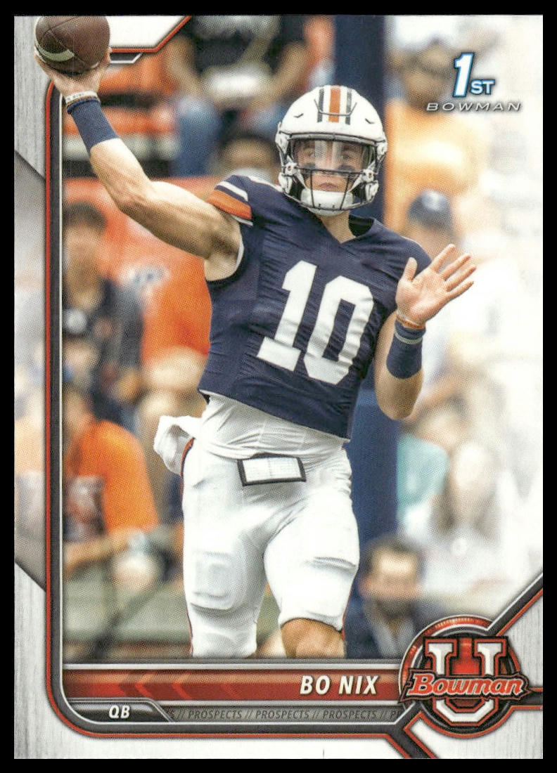 2021-22 Bowman University #8 Bo Nix