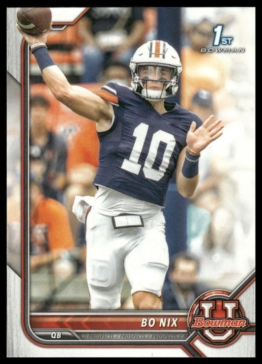 2021-22 Bowman University #8 Bo Nix