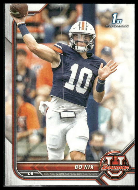 2021-22 Bowman University #8 Bo Nix