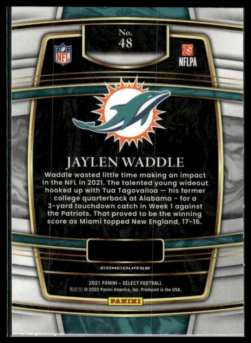 2021 Panini Select #48 Jaylen Waddle