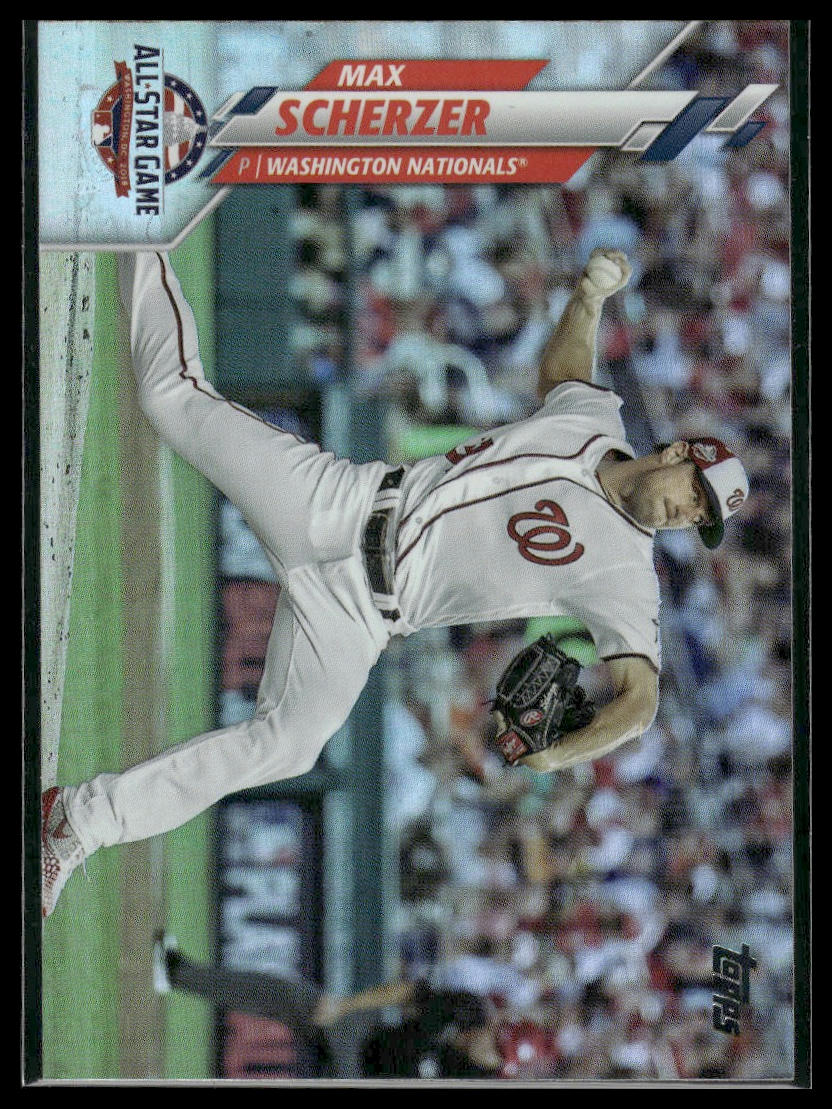 2020 Topps Update #U-185 Max Scherzer Rainbow Foil