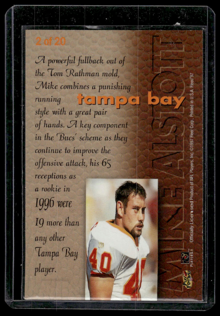 1997 Fleer #2 Mike Alstott Rookie Sensations