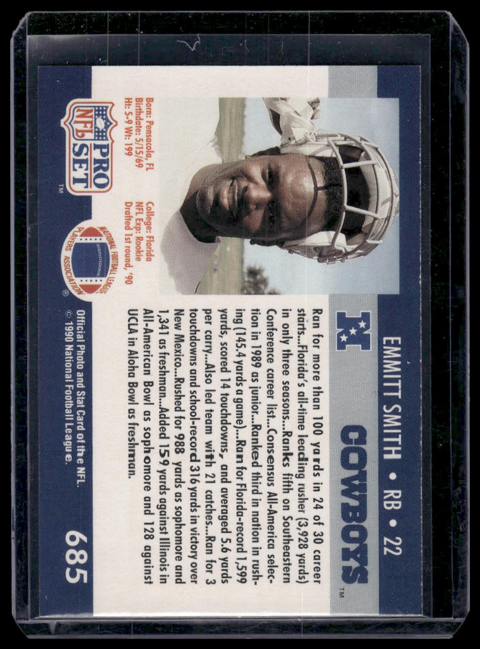 1990 Pro Set #685 Emmitt Smith