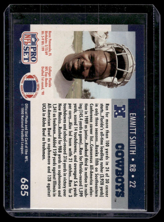 1990 Pro Set #685 Emmitt Smith