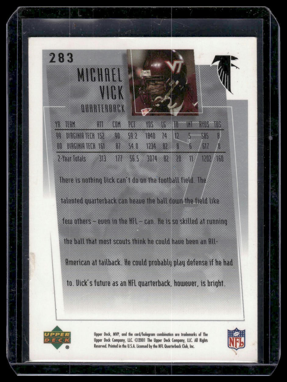 2001 Upper Deck MVP #283 Michael Vick