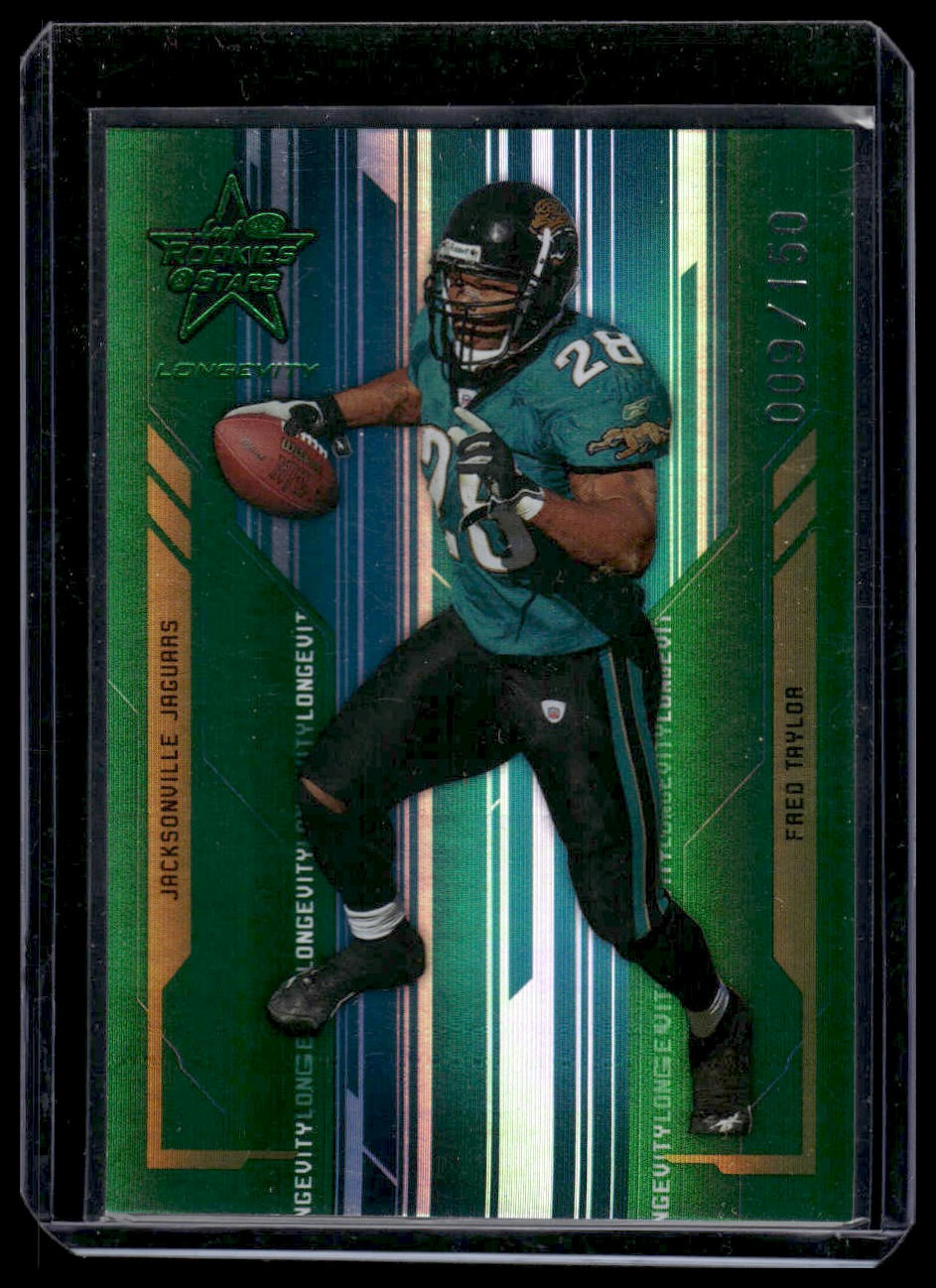 2005 Leaf Rookies & Stars Longevity #46 Fred Taylor Emerald #/150