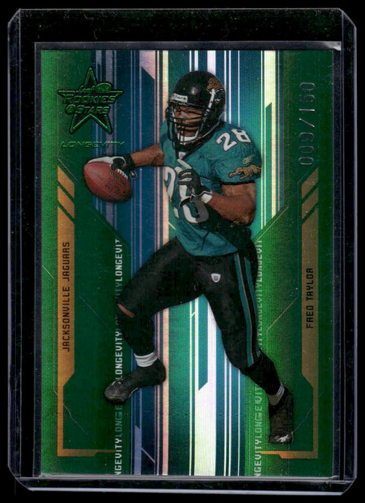 2005 Leaf Rookies & Stars Longevity #46 Fred Taylor Emerald #/150