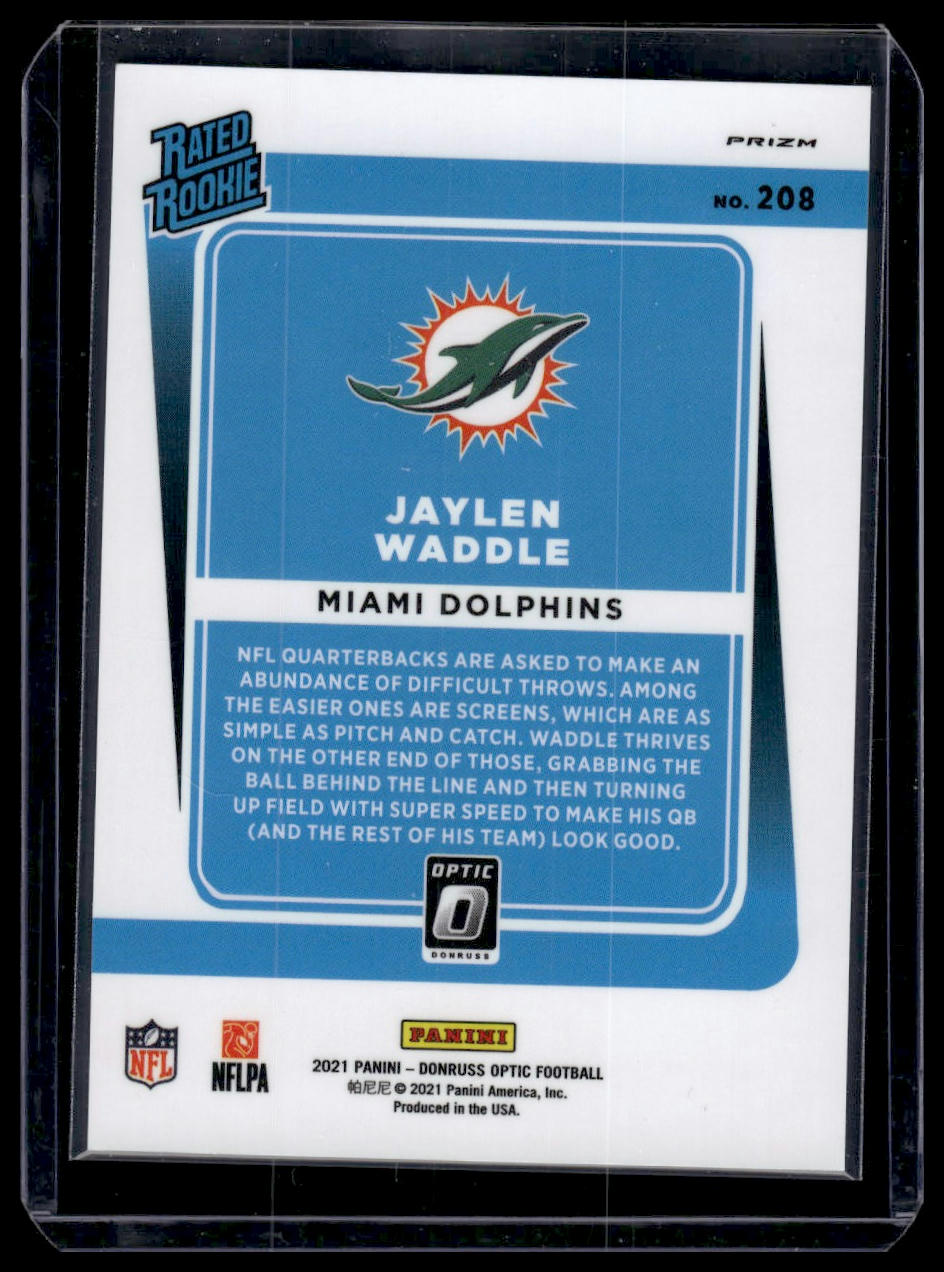 2021 Donruss Optic #208 Jaylen Waddle Holo Variation