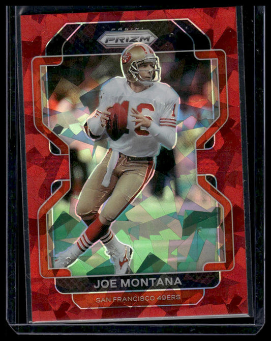 2021 Panini Prizm #60 Joe Montana Red Ice