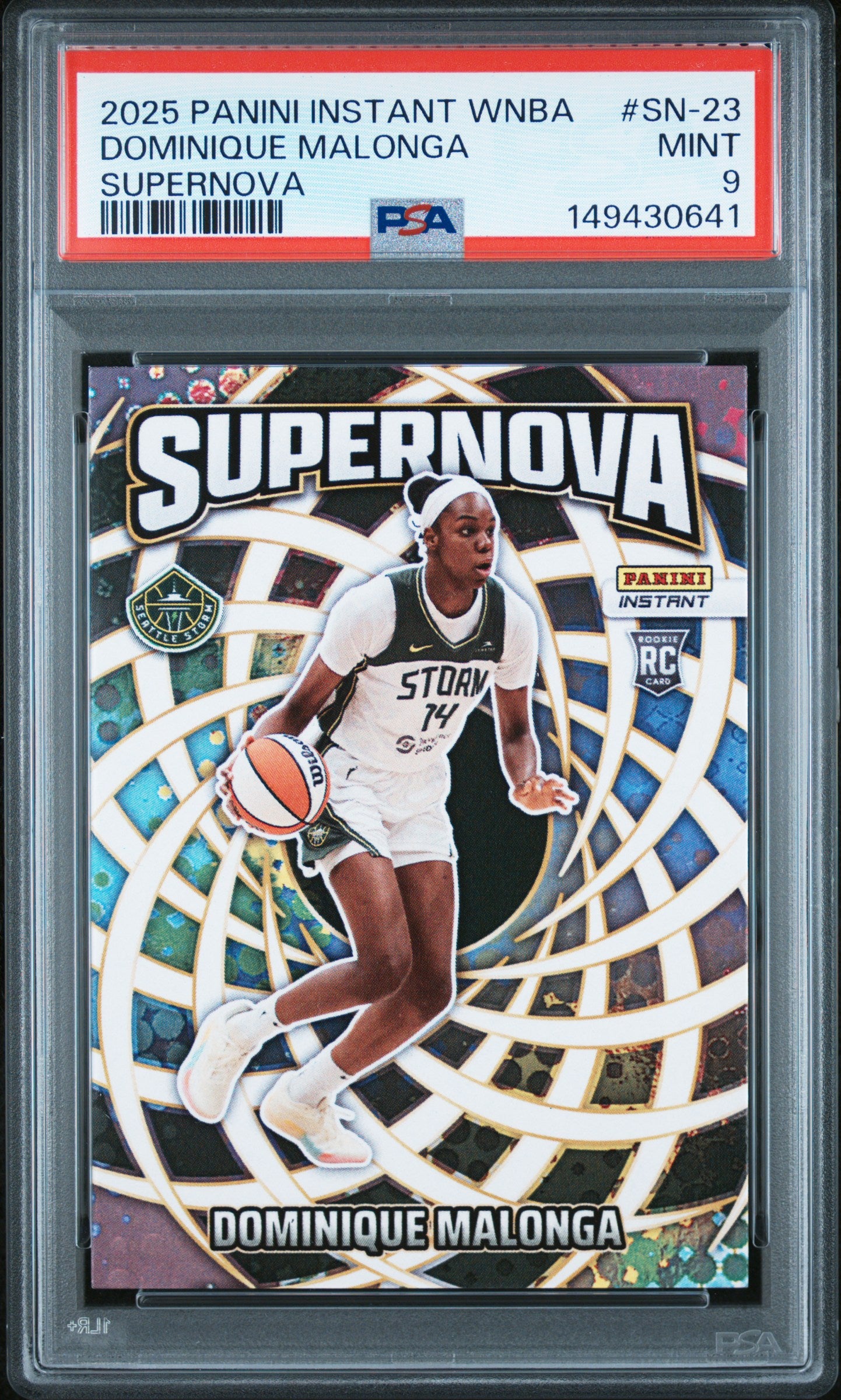 2025 Panini Instant Wnba Supernova #SN-23 Dominique Malonga PSA 9