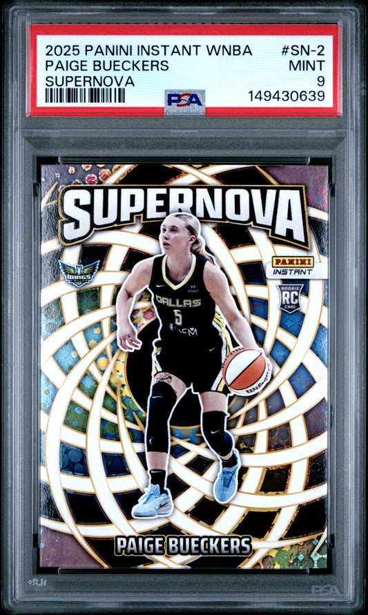 2025 Panini Instant Wnba Supernova #SN-2 Paige Bueckers PSA 9