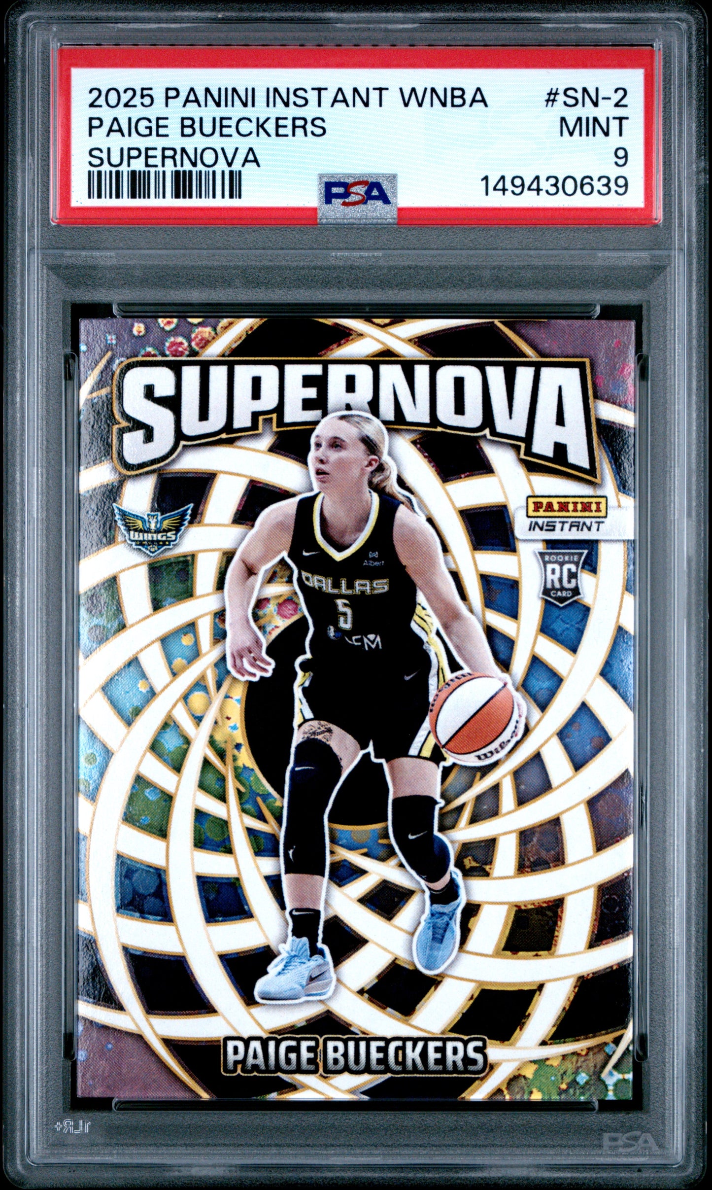 2025 Panini Instant Wnba Supernova #SN-2 Paige Bueckers PSA 9
