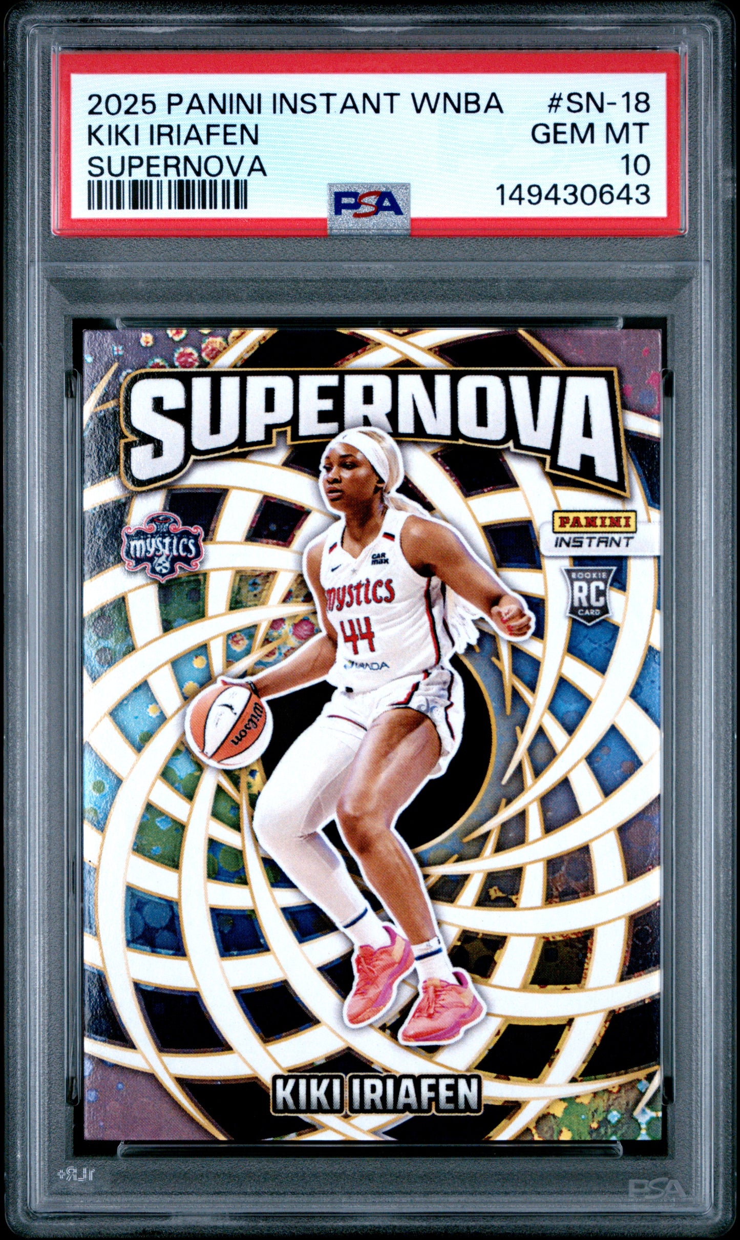 2025 Panini Instant WNBA Supernova #SN-18 Kiki Iriafen PSA 10