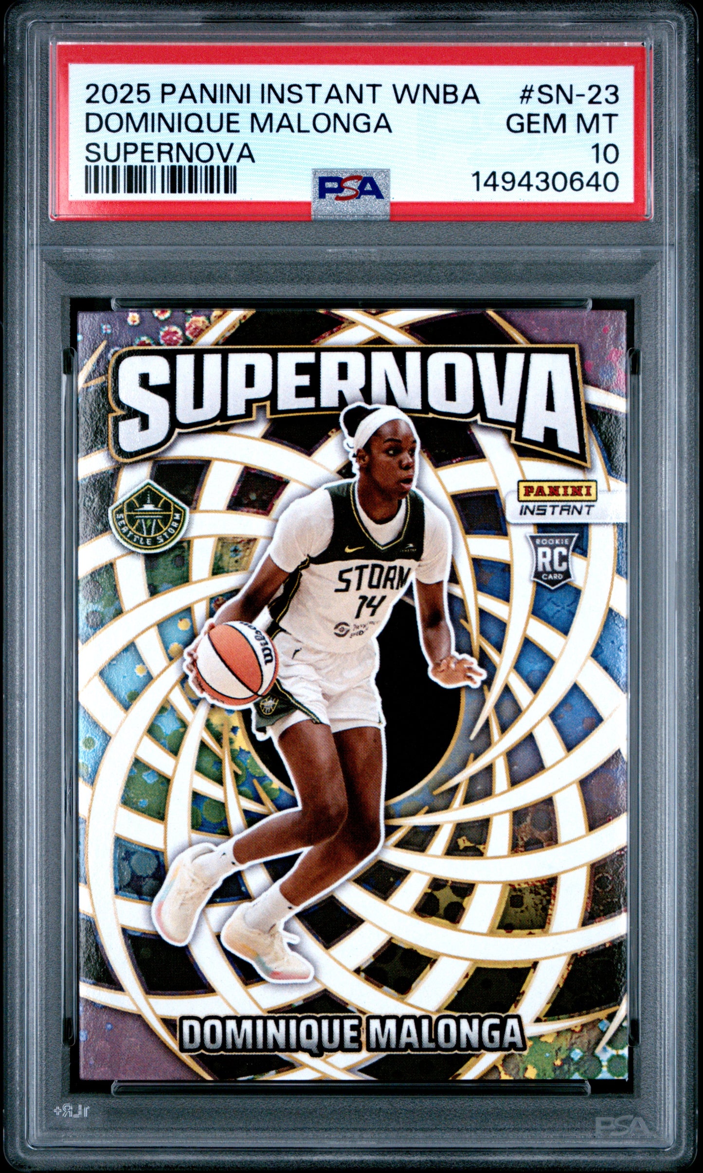 2025 Panini Instant Wnba Supernova #SN-23 Dominique Malonga PSA 10